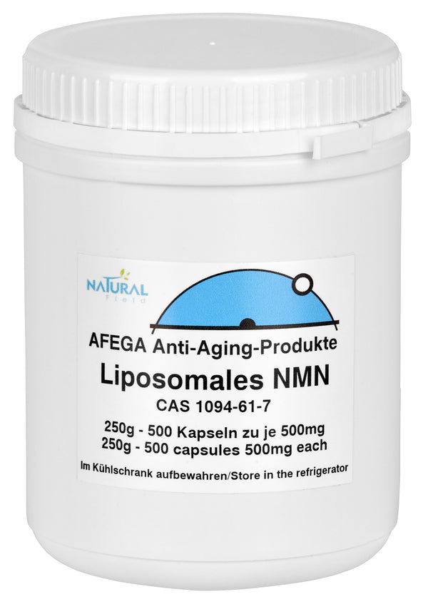 250 g de pó NMN lipossomal (mononucleotídeo de nicotinamida) - 100 cápsulas de 500 mg cada